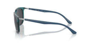 Patillas originales Ray-Ban RB4386, color 6651 · Transparente turquoise