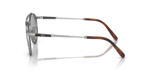Patillas originales Ray-Ban RB8237 Round II Titanium, color 3139 · Plata