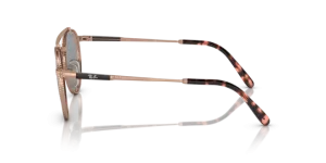 Patillas originales Ray-Ban RB8237 Round II Titanium, color 3140 · Rosa oro