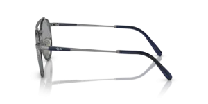 Patillas originales Ray-Ban RB8237 Round II Titanium, color 3142 · Gunmetal