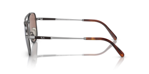 Patillas originales Ray-Ban RB8258 Frank II Titanium, color 3139 · Plata