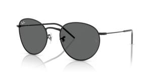 Lentes originales Ray-Ban RB0103S Round Reverse, color GR · Gris oscuro · plástico