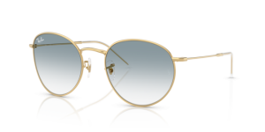 Lentes originales Ray-Ban RB0103S Round Reverse, color 79 · Transparente degradado azul · plástico