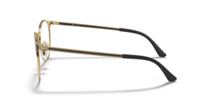 Patillas originales Ray-Ban RB6375 Vista, color 2890 · Oro superior sobre negro