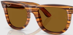 Cristales originales Ray-Ban R0502S Wayfarer Reverse, color 83 · Polarizado marrón · plástico