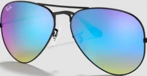 Lentes originales Ray-Ban RB8307, color 4O · Espejo azul flash degraded