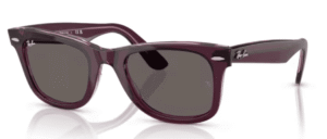 Ray-Ban RB2140 WAYFARER, color 1447B1 · Violeta sobre transparente rosa