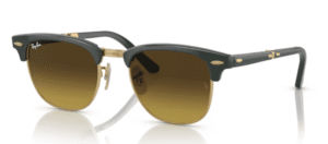 Ray-Ban RB2176 CLUBMASTER FOLDING, color 136885 · Verde sobre oro