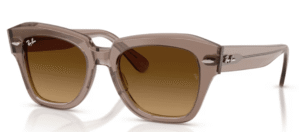 Ray-Ban RB2186 STATE STREET, color 682785 · Transparente marrón claro
