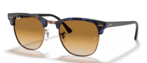 Ray-Ban 3016 CLUBMASTER, color 125651 · Marrón & azul