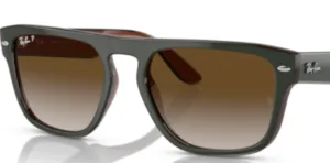 Cristales originales Ray-Ban RB4407, color T5 · Marrón polarizado · plástico
