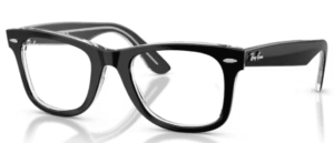 Ray-Ban RX4340V WAYFARER EASE, color 2034 · Negro sobre transparente