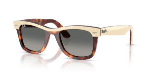 Ray-Ban 2240 WAYFARER, color 144371 · Beige sobre habana