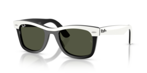 Ray-Ban 2240 WAYFARER, color 144431 · Blanco sobre negro