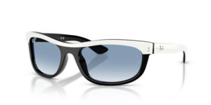 Ray-Ban 2489 BALORAMA, color 14443F · Blanco sobre negro