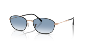 Ray-Ban 3749, color 92723F · Negro sobre rosa oro