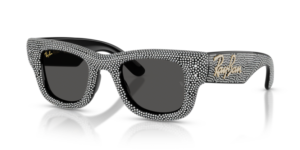Ray-Ban 4940BP - WAYFARER PUFFER, color 686587 · Negro & strass pave