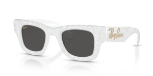 Ray-Ban 4940BP - WAYFARER PUFFER, color 686687 · Blanco & strass pave