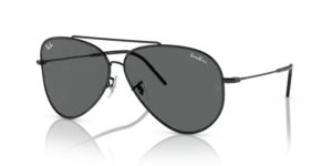 Ray-Ban R0101S AVIATOR REVERSE, color 002/GR · Negro