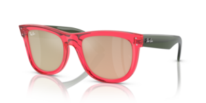 Ray-Ban R0502S WAYFARER REVERSE, color 67132O · Transparente rojo