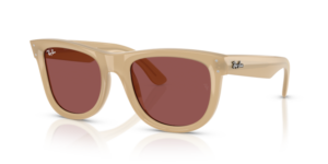 Ray-Ban R0502S WAYFARER REVERSE, color 678069 · Opal beige & honey