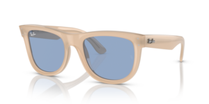 Ray-Ban R0502S WAYFARER REVERSE, color 678072 · Opal beige & honey