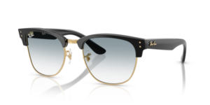 Ray-Ban R0504S CLUBMASTER REVERSE, color 667779 · Negro sobre oro