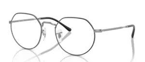 Ray-Ban RX6465 JACK, color 3194 · Matt habana sobre matt plata