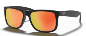Ray-Ban 4165 JUSTIN, color 622/6Q · Rubber negro