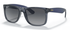 Ray-Ban 4165 JUSTIN, color 6596T3 · Transparente azul