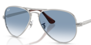 Lentes originales Ray-Ban RB3925 Aviator Max, color 3F · Transparente degradado azul