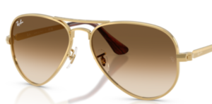 Lentes originales Ray-Ban RB3925 Aviator Max, color 51 · Transparente degradado marrón