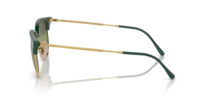 Patillas originales Ray-Ban RB4416 New Clubmaster, color 6655 · Verde sobre oro
