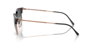 Patillas originales Ray-Ban RB4416 New Clubmaster, color 6720 · Gris oscuro sobre rosa oro