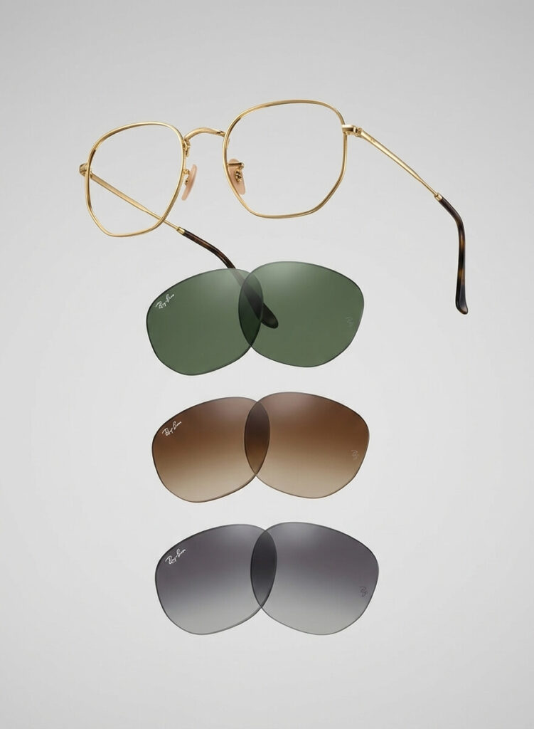 Cristales originales Ray-Ban 3548N Hexagonal – Repuesto oficial
