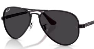 Lentes originales Ray-Ban RB3925 Aviator Max, color 48 · Negro polarizado