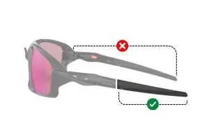 Patillas originales Oakley OO9402 Field Jacket, color 01 · Negro pulido