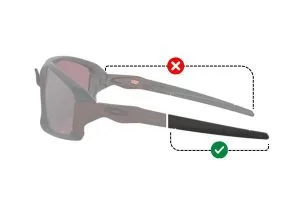 Patillas originales Oakley OO9402 Field Jacket, color 09 · Negro