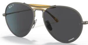 Cristales originales Ray-Ban RB8063, color K8 · Polarizado gris oscuro clásico
