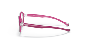 Patillas originales Ray-Ban RB9075V, color 3878 · Transparente sobre fuchsia