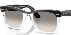 Lentes originales Ray-Ban RB2240 Wayfarer, color 32 · Transparente degradado gris