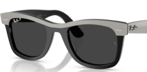 Lentes originales Ray-Ban RB2240 Wayfarer, color 48 · Polarizado negro