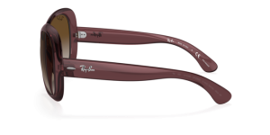 Patillas originales Ray-Ban RB4098 Jackie Ohh II, color 6593 · Transparente marrón oscuro