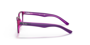 Patillas originales Ray-Ban RB1555, color 3666 · Violeta sobre fuxia fluo