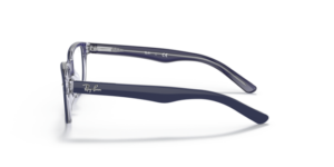 Patillas originales Ray-Ban RB1555, color 3853 · Blu sobre trasparent