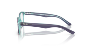 Patillas originales Ray-Ban RB1555, color 3945 · Superior azul & violeta & azul claro