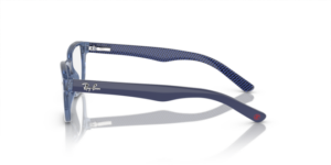 Patillas originales Ray-Ban RB1555, color 3977 · Transparente azul