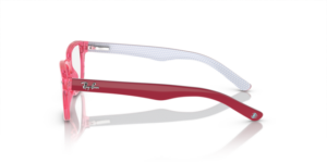Patillas originales Ray-Ban RB1555, color 3978 · Transparente rosa