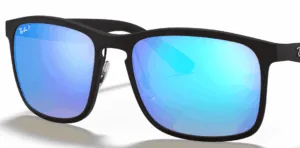 Cristales originales Ray-Ban RB4264, color A1 · Flash azul espejo chromance polarizado · plástico