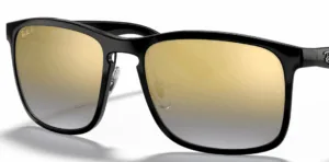 Cristales originales Ray-Ban RB4264, color J0 · Azul degraded espejo chromance polarizado · plástico